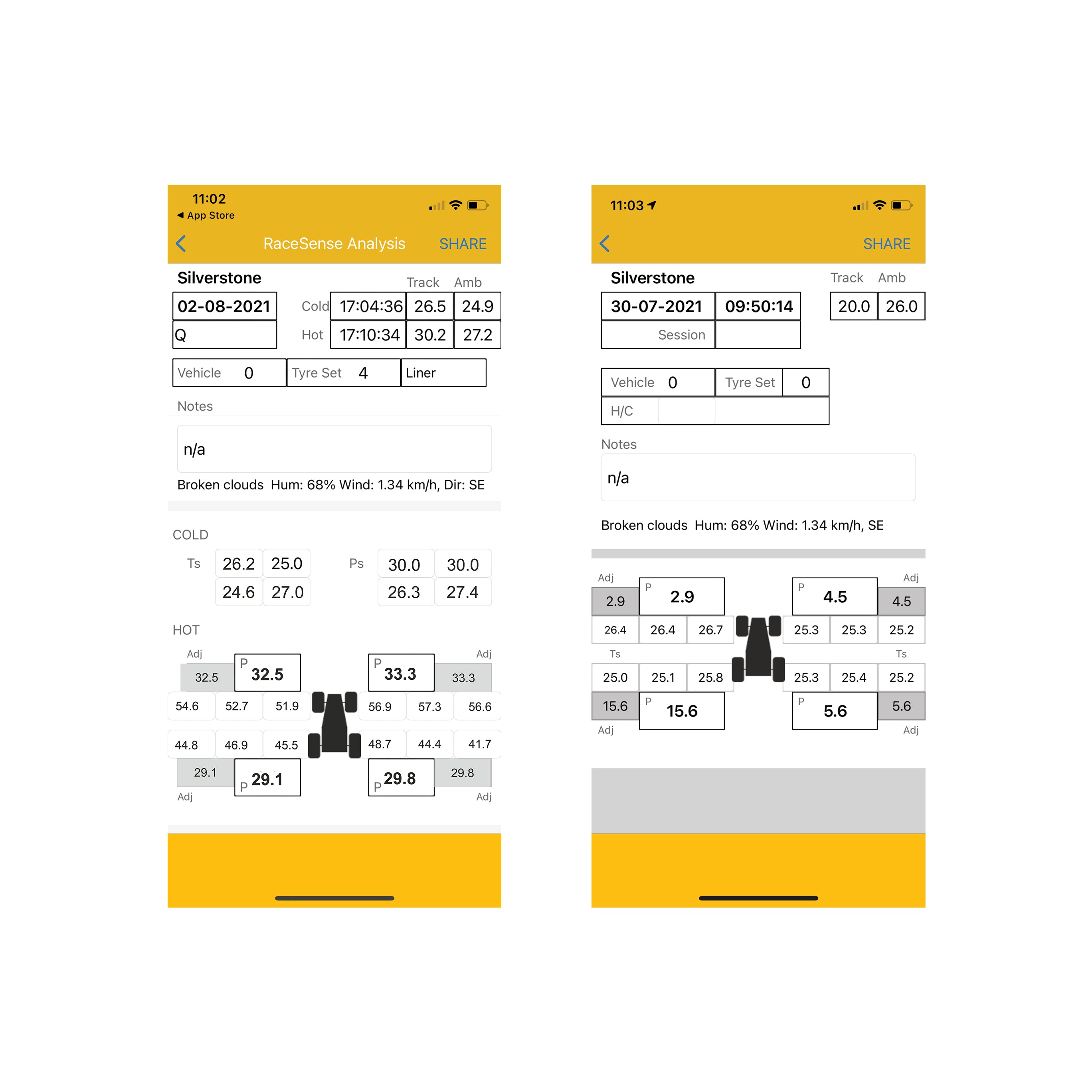 RaceSense Tyre Gauge w probe