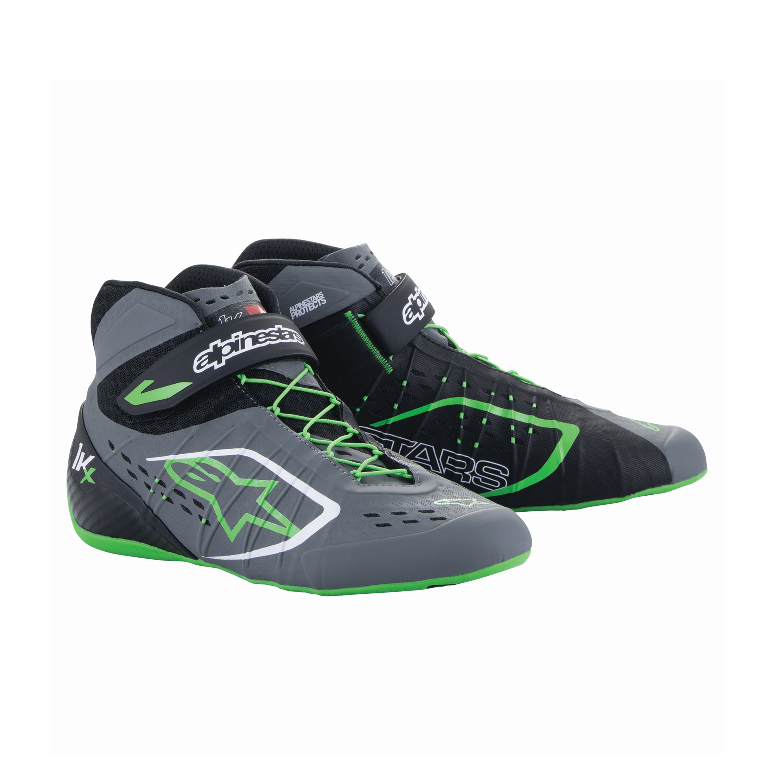 Black / Dark Gray / Green Fluo