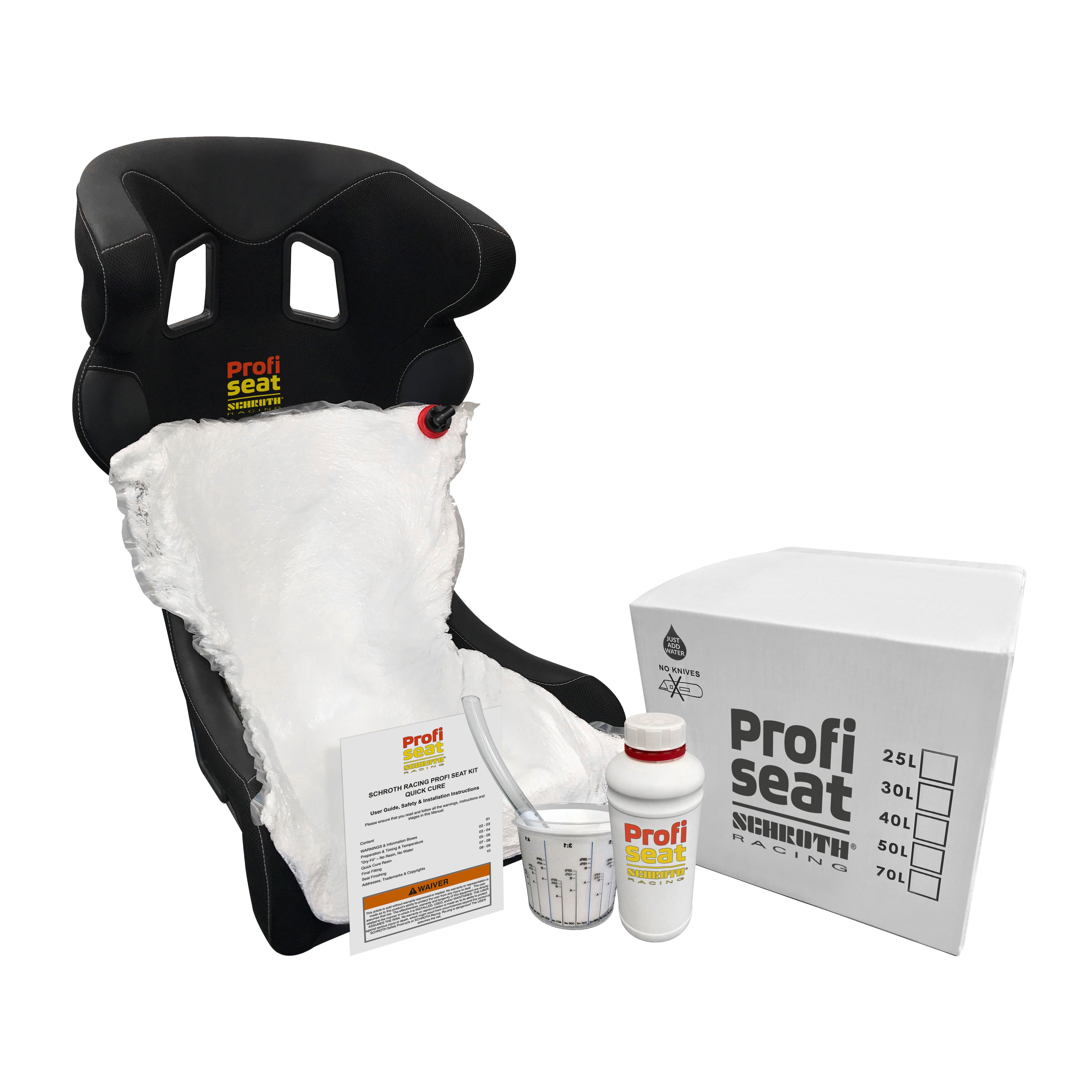 Schroth Profi-Seat Custom Seat Insert Kit- certified to sfi 45.2 foam standard